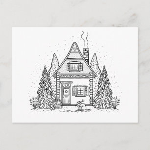 Cartão Postal De Festividades Jan Cottage