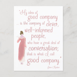 Cartão Postal De Festividades Jane Austen Persuasion Quote Birthday Card