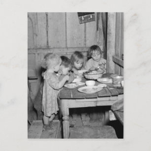 Cartão Postal De Festividades Janta de Natal de 1936