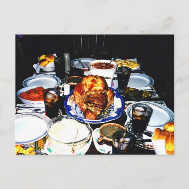 Cartão Postal De Festividades Janto de Ação de Graças,Cartão-postal (Frente)