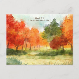 Cartão Postal De Festividades Janto de Ação de Graças Convidar Tema Boho