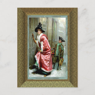 Cartão Postal De Festividades Janto de Natal II Vitoriano