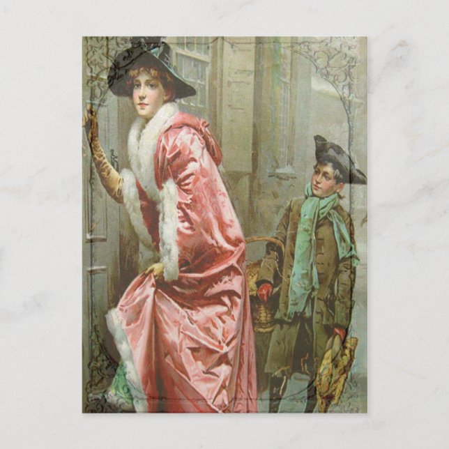 Cartão Postal De Festividades Janto de Natal III Vitoriano (Frente)