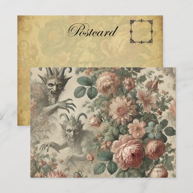 Cartão Postal De Festividades Jardim de Goatman - Vitoriano Gótico (Frente/Verso)