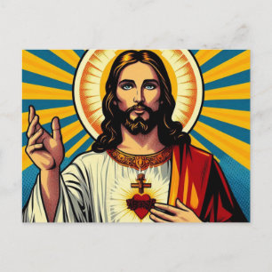 Cartão Postal De Festividades Jesus Cristo