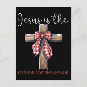Cartão Postal De Festividades Jesus é a razão da época do Natal Jesus