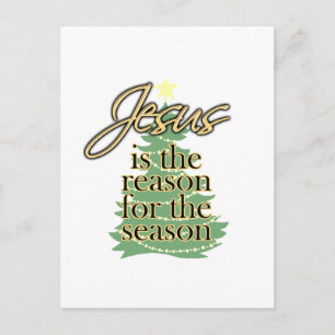 Cartão Postal De Festividades Jesus é a razão da temporada, Natal