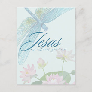 Cartão Postal De Festividades Jesus Te Ama Cartaz
