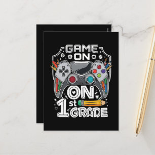 Cartão Postal De Festividades Jogo Ativado 1ª Série Volta às Aulas