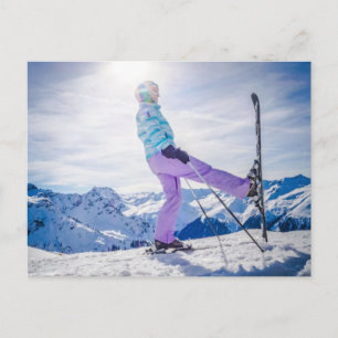 Cartão Postal De Festividades Jogos Olímpicos de Inverno de 2026 Snowboarding Ha