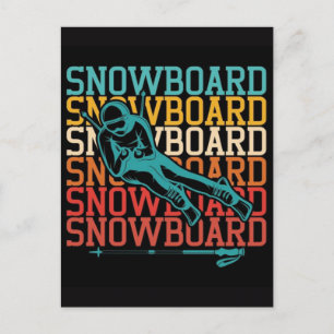 Cartão Postal De Festividades Jogos Olímpicos de Inverno de 2026 Snowboarding Ha