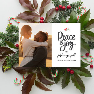 Cartão Postal De Festividades Joy da Paz, Envolvido, Foto de Natal Personalizada