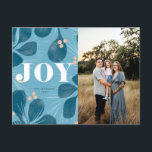 Cartão Postal De Festividades Joy Design de Natal<br><div class="desc">Cartões de natal de alegria Feliz Design de Natal</div>