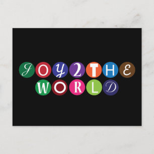 Cartão Postal De Festividades Joy To The World