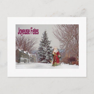 Cartão Postal De Festividades Joyeu Noel