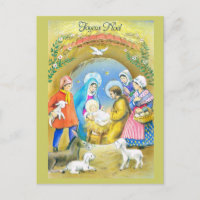 Joyeuse Noel, cartão de Natal francês do vintage