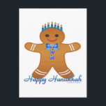Cartão Postal De Festividades Judaica Hanukkah Gingerpão Man Menorah<br><div class="desc">Você está vendo The Lee Hiller Designs Collection of Home and Office Decor,  Roupa,  Gifts and Coleções. As Designs incluem Lee Hiller Photoographic e Mixed Media Digital Art Collection. Você pode ver sua fotografia da Nature em http://HikeOurPlanet.com/ e seguir seu blog de caminhada no Hot Primavera National Park.</div>