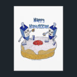 Cartão Postal De Festividades Judaica Happy Hanukkah Dançando Dreidels Doughnut<br><div class="desc">Você está vendo The Lee Hiller Designs Collection of Home and Office Decor,  Roupa,  Gifts and Coleções. As Designs incluem Lee Hiller Photoographic e Mixed Media Digital Art Collection. Você pode ver sua fotografia da Nature em http://HikeOurPlanet.com/ e seguir seu blog de caminhada no Hot Primavera National Park.</div>