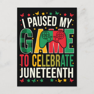 Cartão Postal De Festividades Juneteenth 1865 Dia da Liberdade História Negra