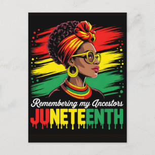 Cartão Postal De Festividades Juneteenth 1865 Dia da Liberdade História Negra