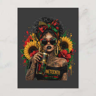 Cartão Postal De Festividades Juneteenth Mulheres Negras História Afro-Americana