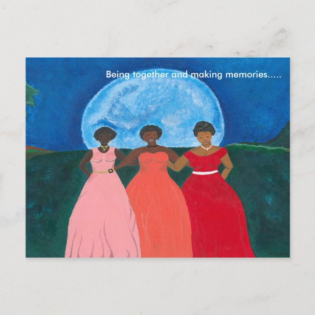 Cartão Postal De Festividades Juntos no Natal (Frente)