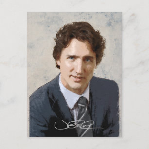 Cartão Postal De Festividades Justin Trudeau