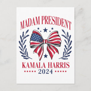 Cartão Postal De Festividades Kamala 2024 Rainha Negra Indiana Melanin Sista Sho