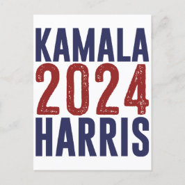 Cartão Postal De Festividades Kamala Harris 2024 Da VP À Senhora Presidente 47