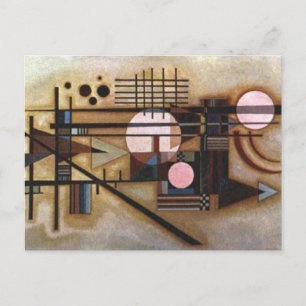 Cartão Postal De Festividades Kandinsky Construção Suave