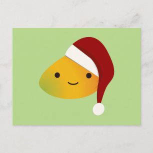 Cartão Postal De Festividades Kawaii Christmas Mango