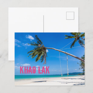 Cartão Postal De Festividades Khao Lak Phang-Nga Tailândia Praia Feriado do Pano