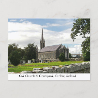 Cartão Postal De Festividades Killeshin Church & Graveyard, perto de Carlow, Irl