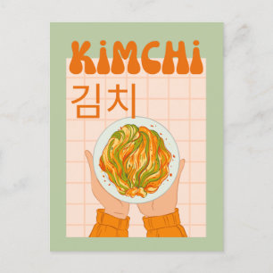 Cartão Postal De Festividades kimchi fofo