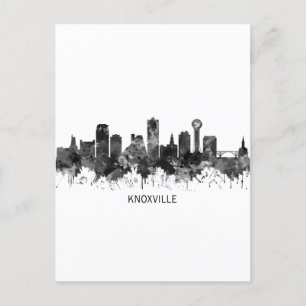 Cartão Postal De Festividades Knoxville Tennessee Skyline BW