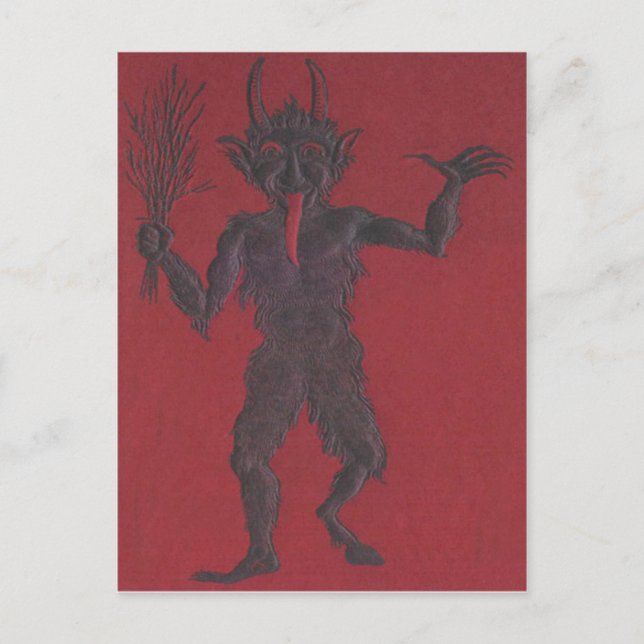 Cartão Postal De Festividades Krampus (Frente)