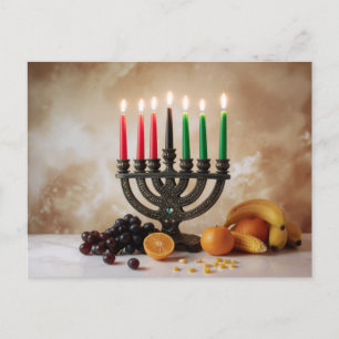 CARTÃO POSTAL DE FESTIVIDADES KWANZAA