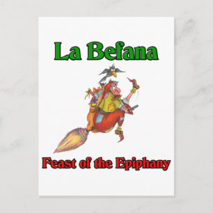 Cartão Postal De Festividades La Befana (Christmas Witch) Feast of the Epiphany