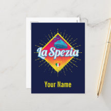 La Spezia Liguria Itália Retro Cruise Ship Vintage