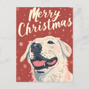 Cartão Postal De Festividades Labrador Christmas