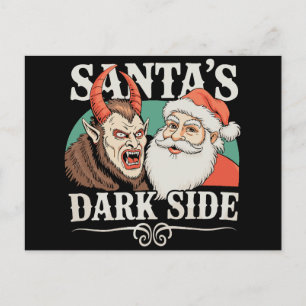 Cartão Postal De Festividades Lado Negro do Papai Noel Krampus Krampusnacht Nata
