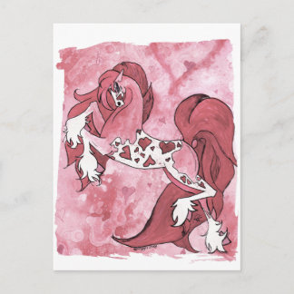 Cartão Postal De Festividades Lady Namorados