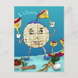 Cartão Postal De Festividades L'chaim Pesach