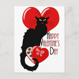 Cartão Postal De Festividades Le Chat Noir Namorados