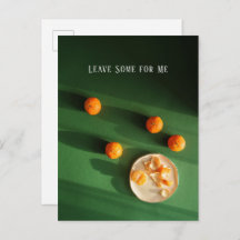 Leave Some for Me, citrus fruit Holiday Postcard