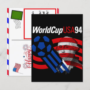 Cartão Postal De Festividades Legado da Copa do Mundo EUA 94 & 4 de Julho de 202