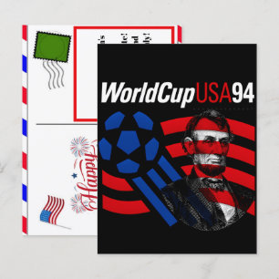 Cartão Postal De Festividades Legado da Copa do Mundo EUA 94 & 4 de Julho de 202