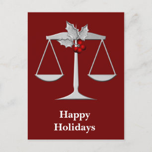 Cartão Postal De Festividades Legal Corporate Christmas Greetings
