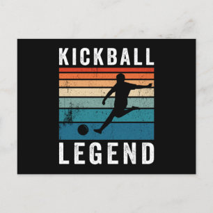 Cartão Postal De Festividades Legenda do Kickball