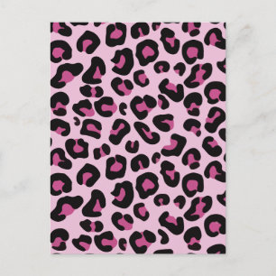 Cartão Postal De Festividades Leopardo
